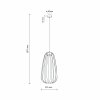 Beżowa lampa wisząca ażurowa druciana owalna minimalistyczna loftowa uniwersalna klasyczna SPHERA S 11309 TK-LIGHTING